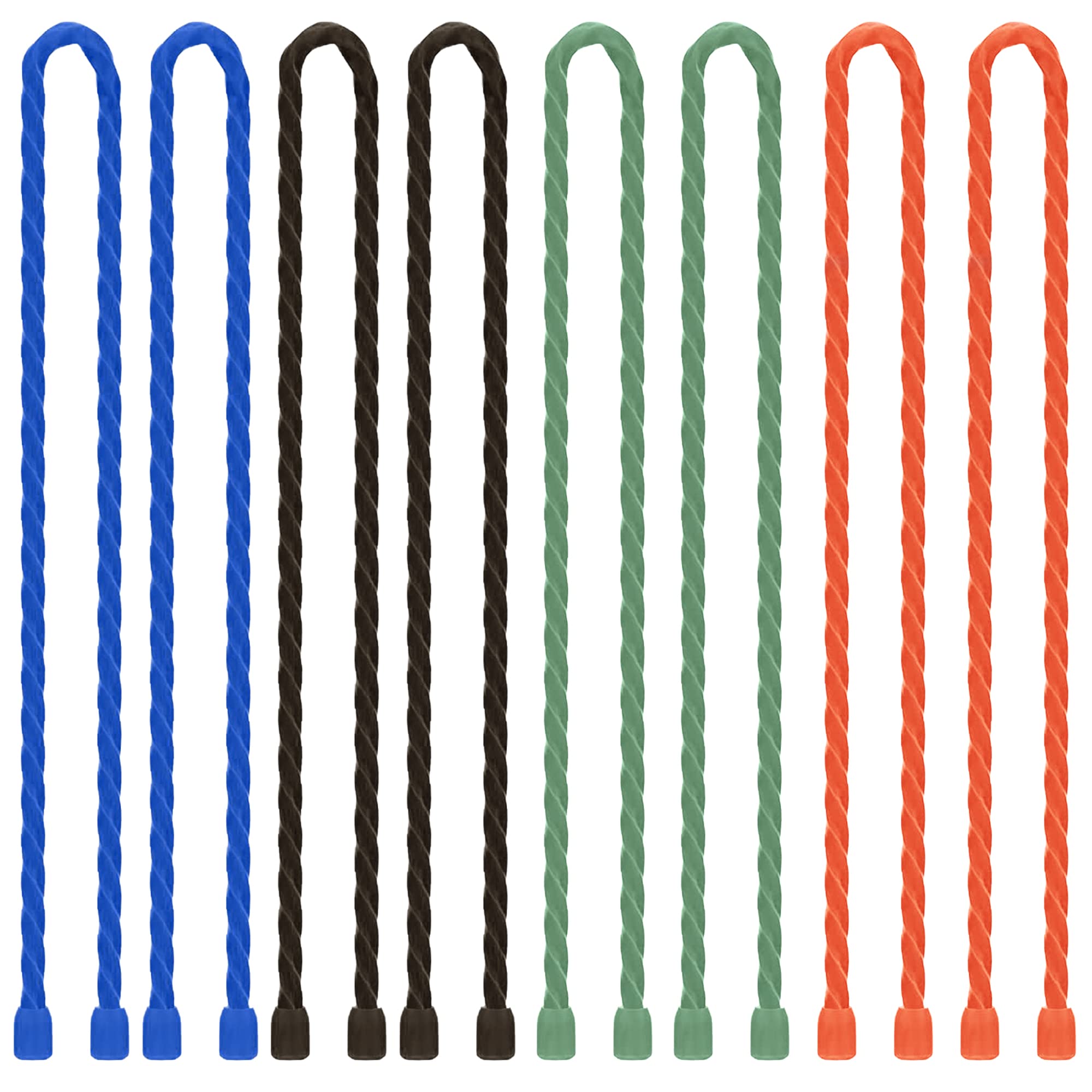 12 Inch Reusable Silicone Cable Ties for Cable Management, Cord Organizer, and Cord Management. Twist Ties Heavy Duty Rubber Twist Ties & Reusable Twist Ties for Securing, Wrapping & Organizing Cables