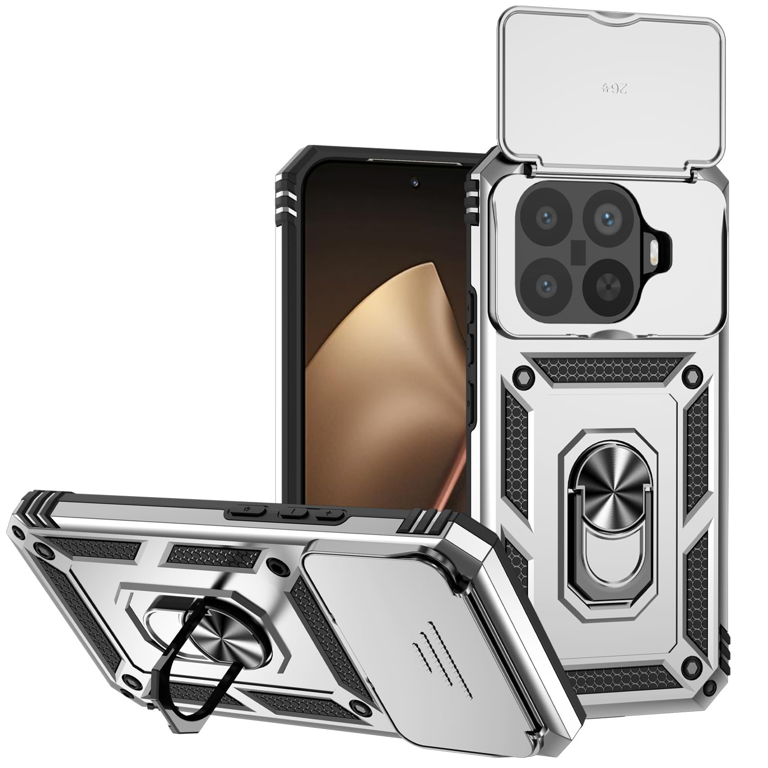 Amazon.co.jp: Kainevy Xiaomi 15T Pro用スマホケース メタルリング