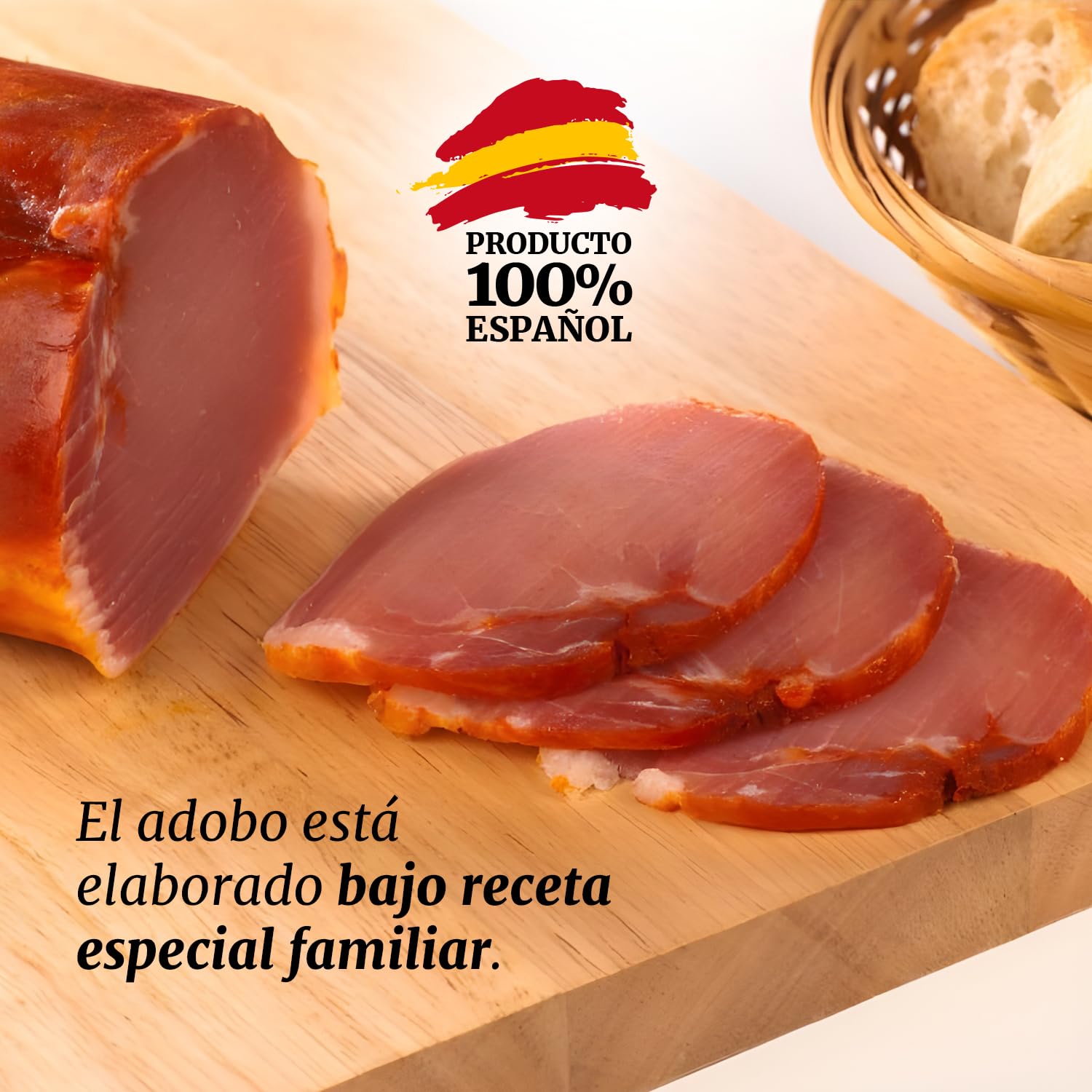 Lomo Embuchado | 3,6 kg | Caña de Lomo de Cerdo | Lomo Embutido Empaquetado en 2 Piezas de 1,8 kg Aprox | Embutido de Carne de Cerdo | Origen España