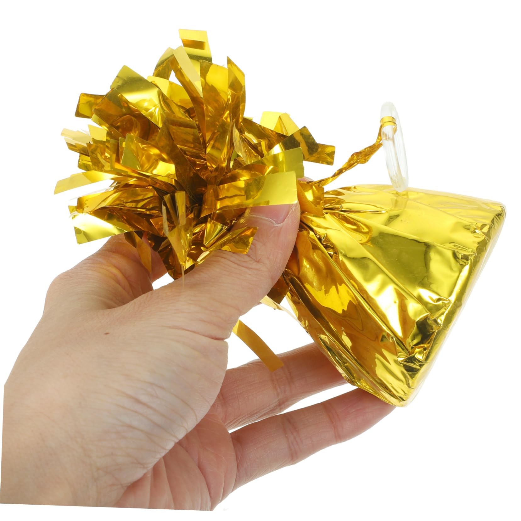 Pesi per Palloncini Oro 5 Pezzi in Foglio di Alluminio