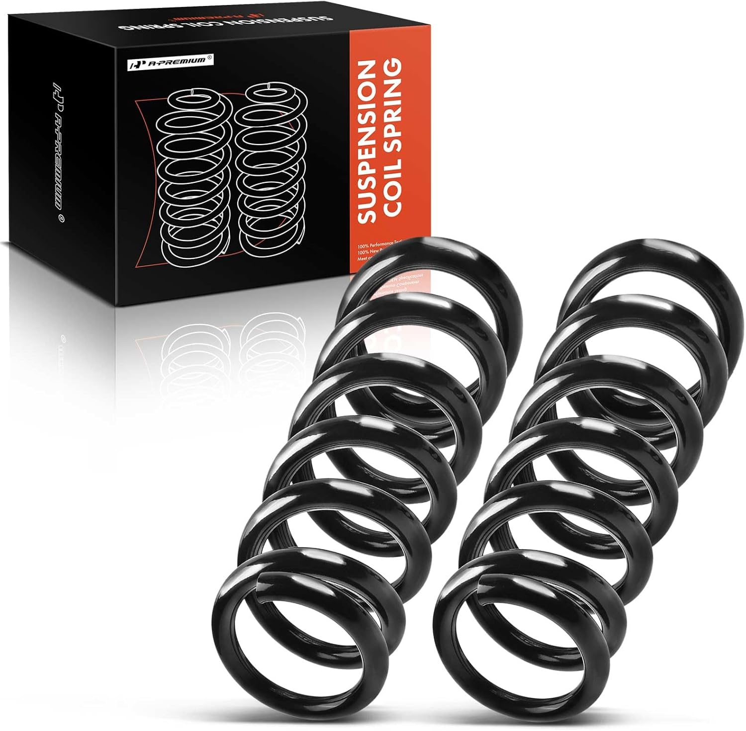 A-Premium 2Pcs Front Suspension Coil Spring Set Compatible with Chevrolet S10 1982-1996, S10 Blazer Camaro & GMC S15 Jimmy Sonoma & Isuzu Hombre, Driver and Passenger Side, Replace# 14065822