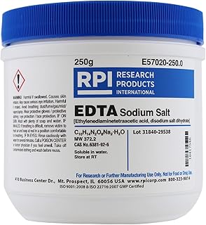 EDTA Disodium Salt [Ethylenediaminetetra-acetic Acid, disodium Salt dihydrate], 250 Grams