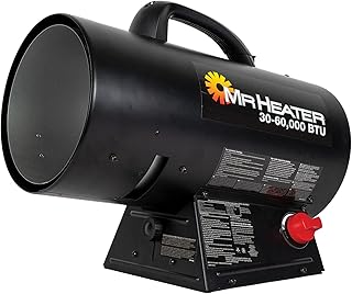 Mr. Heater MH60QFAV 60,000 BTU Portable Propane Forced Air Heater, 19.75 x 11.50 inches, black Price In India