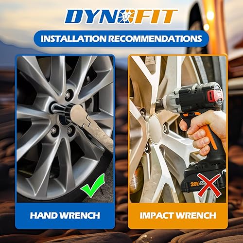 Vista 64 de Dynofit Tuercas de llanta de 0.472 in x 1.5 compatibles con Ford Lincoln, para fusión 2006-2019, Escape 2001-2019, enfoque 2012-2018, tuercas