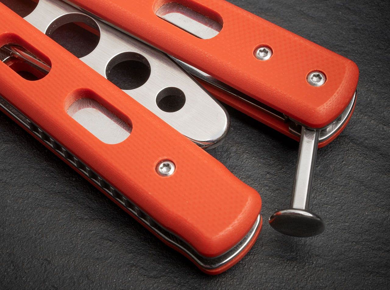 BÖKER PLUS Butterfly Trainingsmesser - Messer Dummy - G10 Griffmaterial - Balisong Butterfly Trainer