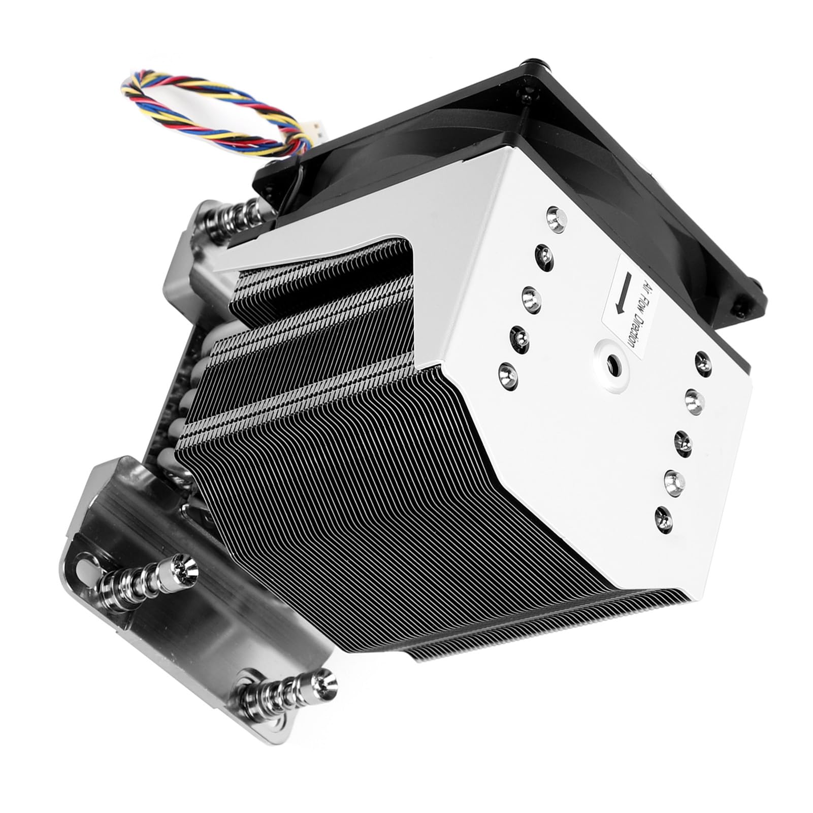 Diyeeni CPU-Lüfter 3800 U/min für H11 4U Server Workstation EPYC 7000 Sockel SP3, Extrem Leiser CPU-Kühler mit Kühlkörper, SNK-P0064AP4, 38 DBA Geräuscharm, 180 W TDP-Prozessorlüfter