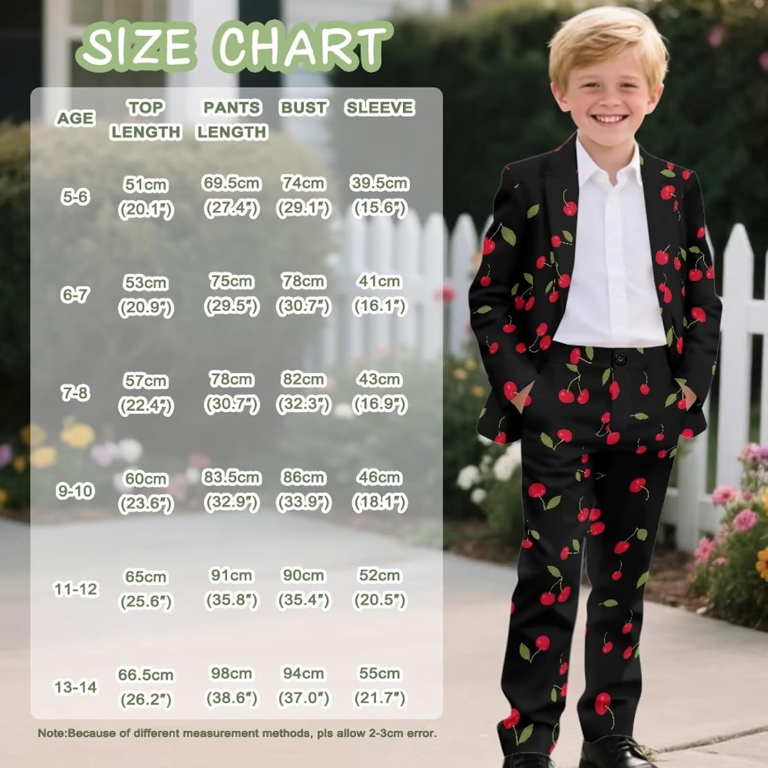 Boys Formal Suits, Kids Slim Fit Tuxedo Suit 2 Piece Blazer Set, One Button Suit Jacket and Pant Size 5-14 Years