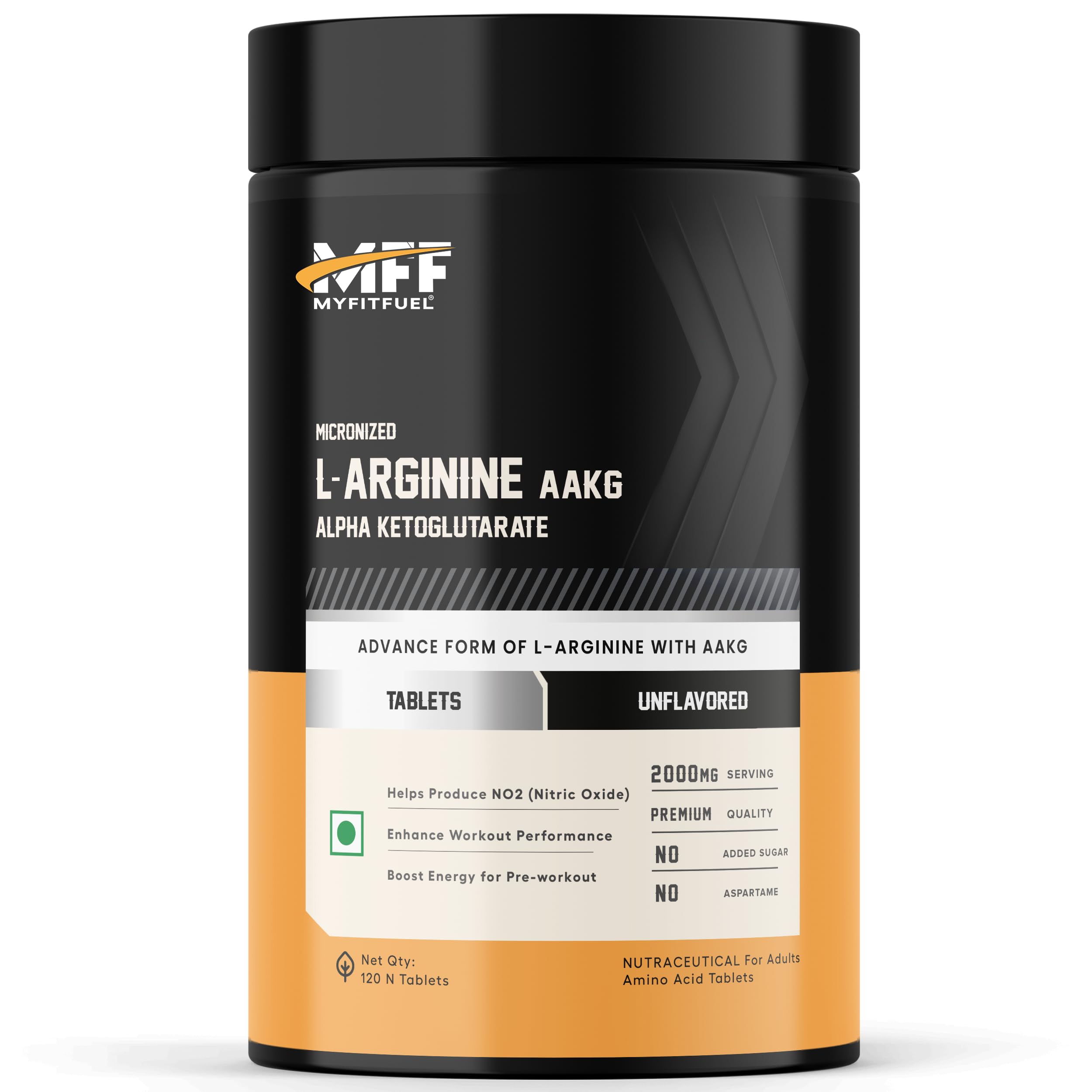 MyFitFuel L-Arginine Alpha-Ketoglutarate (AAKG) (1500 mg) Amino Acid, 120 Tablets-image-20