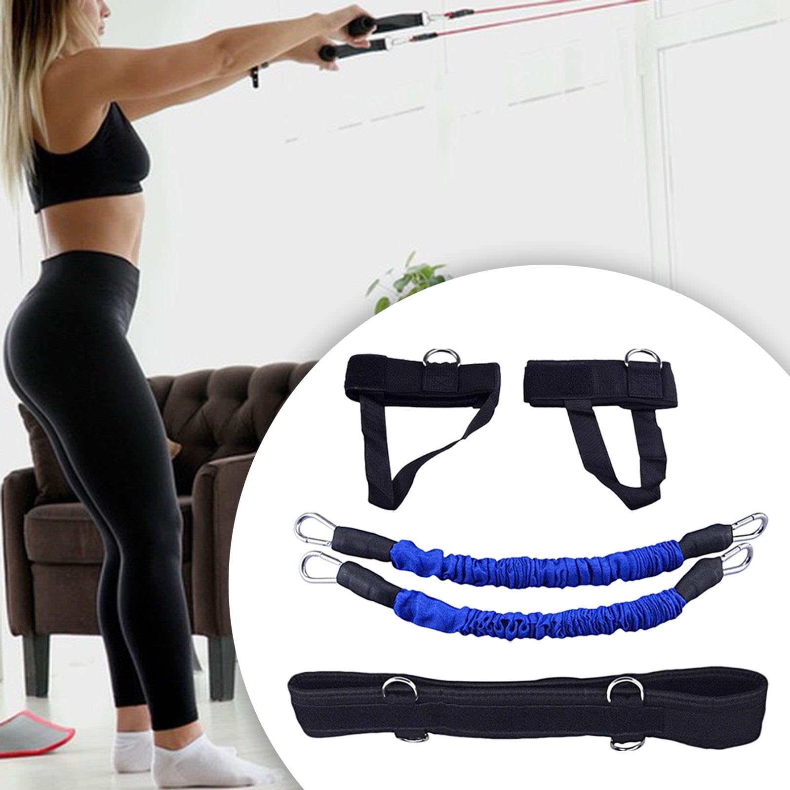 Box-Widerstandsbänder-Set, Übungsbänder zum Laufen, Taekwondo, Kickboxen, Blau, 27,2 kg