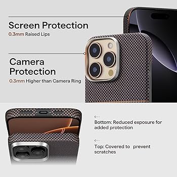 Amazon.com: pitaka for iPhone 16 Pro Max Case Compatible