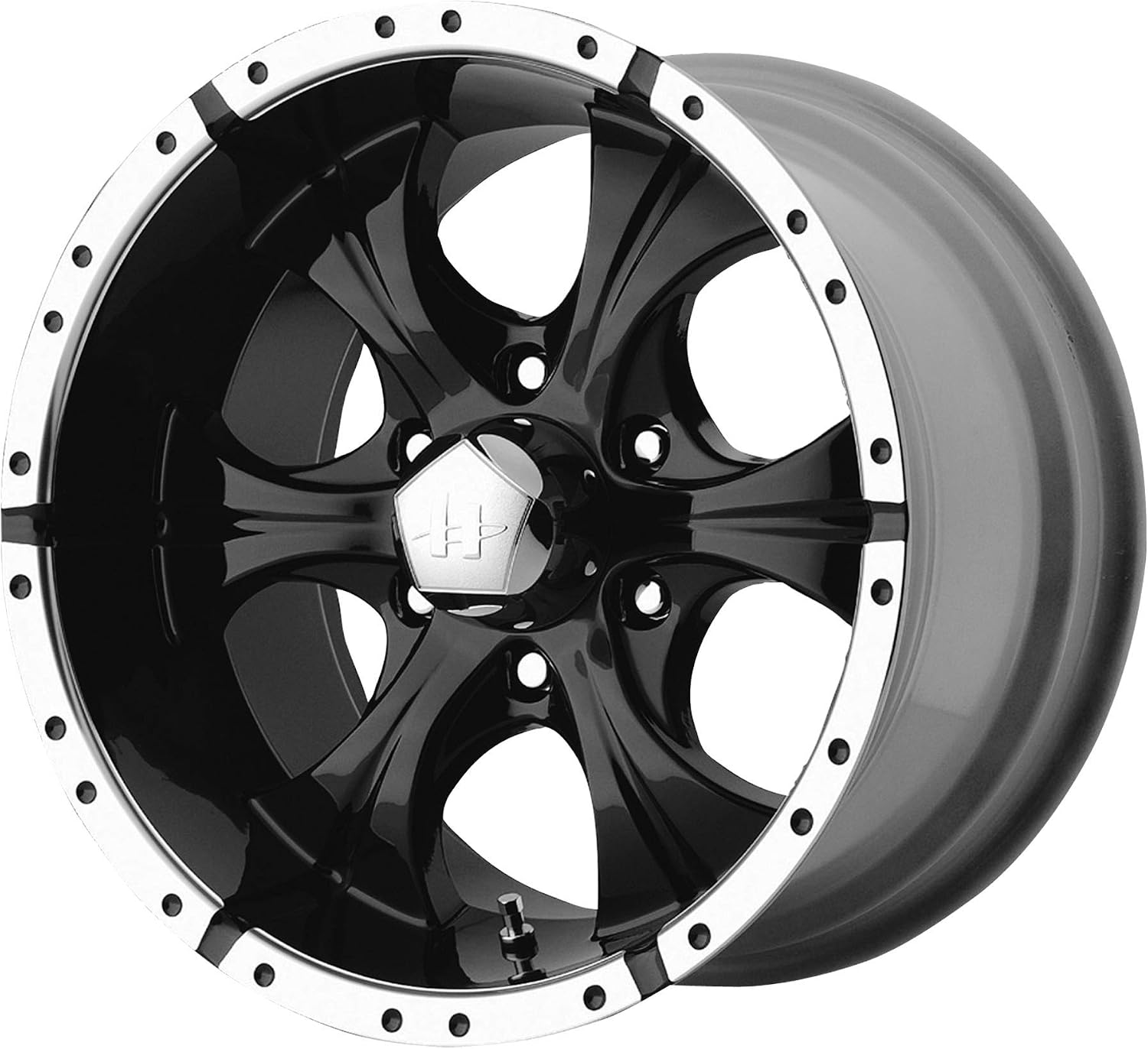Helo HE791 15X8 5X5.0 G-BLK MACH -12MM - HE7915850312