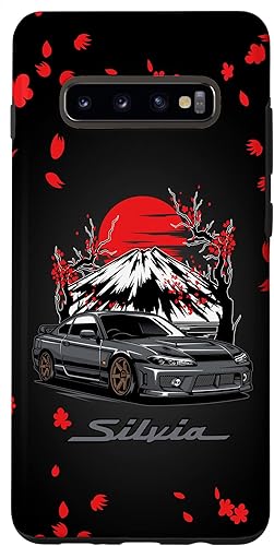 Funda gráfica para Galaxy S10+ JDM Silvia Cherry Blossom Scene
