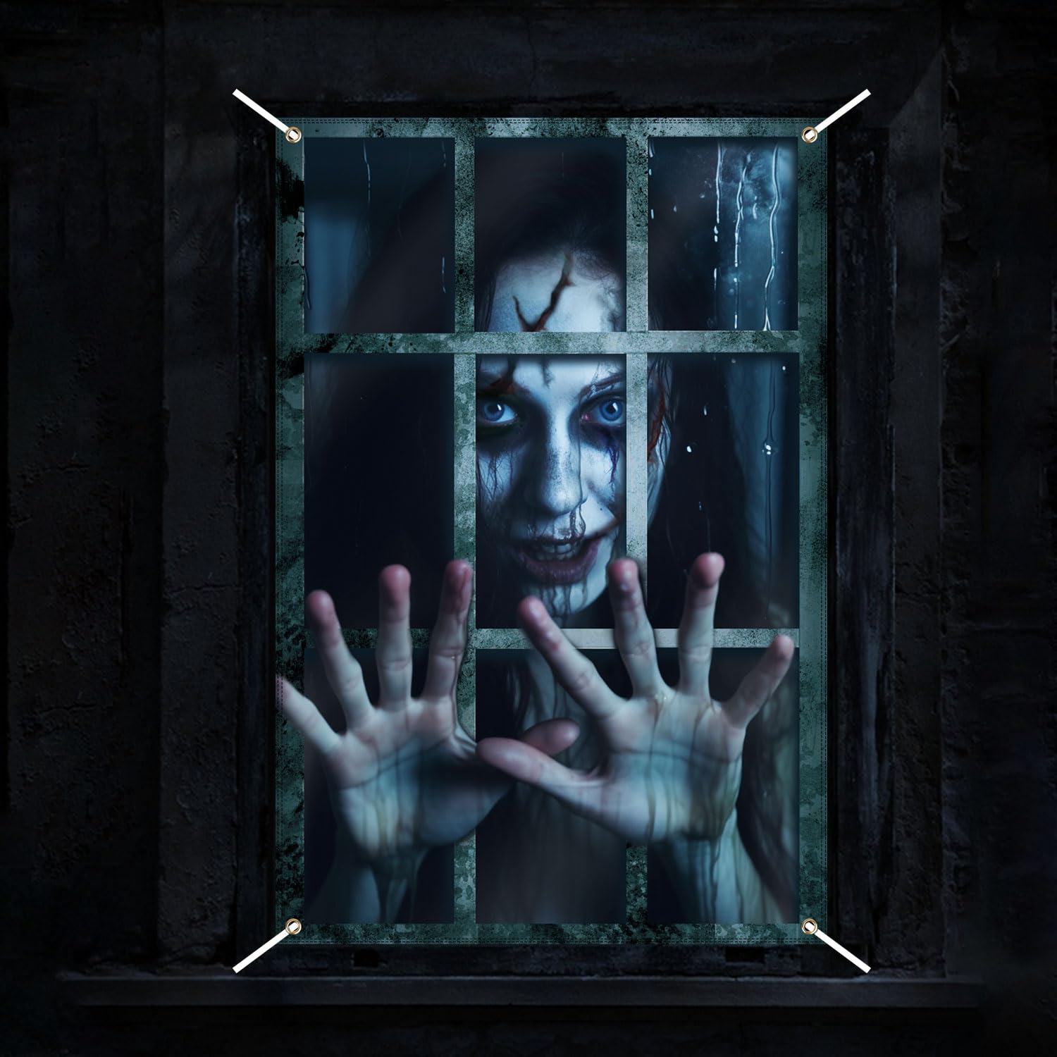 Horror Girl Banner Free Printable And Editable Scary Poster Templates