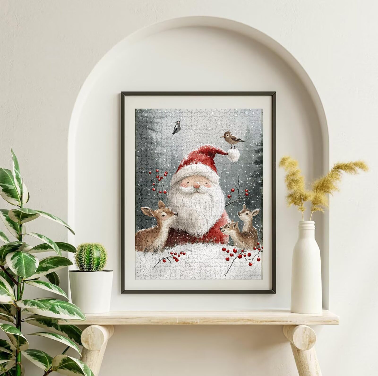 Puzzle Noël 3000 Pièces Adultes, Puzzle 3000 Pièces pour Adultes et Enfants à Partir de 14 Ans, Nain Puzzles Bois de Qualité Supérieure avec Une Boîte d'emballage Exquise, Cadeau Femme/Homme H-6605