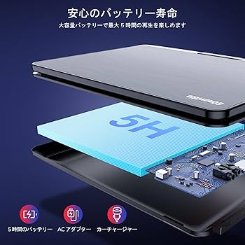 GOnavidio ポータブルブルーレイプレーヤー 13.3インチ　新品未使用 Amazon | GOnavidio ポータブルブルーレイプレーヤー HDMI入力