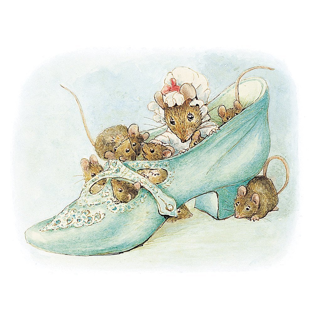 Beatrix Potter Mrs Tittlemouse Square Greeting Card