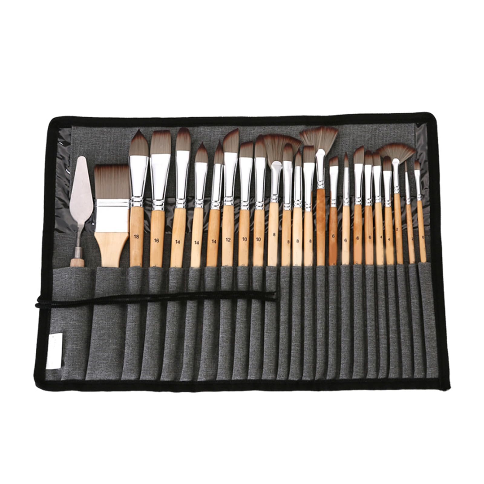 24x Nylon Hair Painting Brush Artist Paint Brush Watercolor Paint Drawing Supplies for Body Face Painting