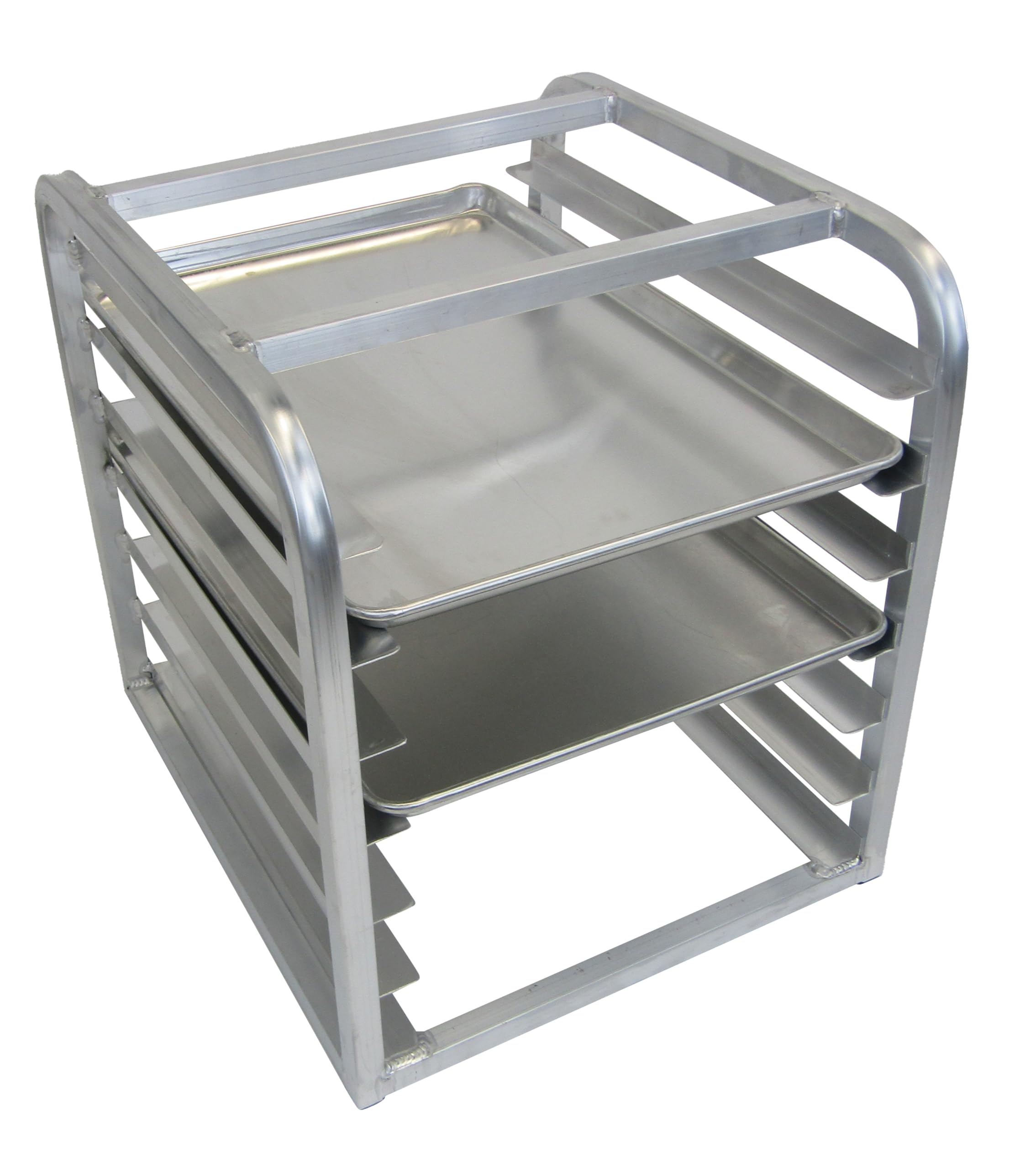 Channel RIR-7 Bun Pan Rack, Reach-in Refrigeration Rack, Standard Heavy-Duty, Aluminum Construction, End Load, Holds 7 Full or 14 Half Size Pans, 3