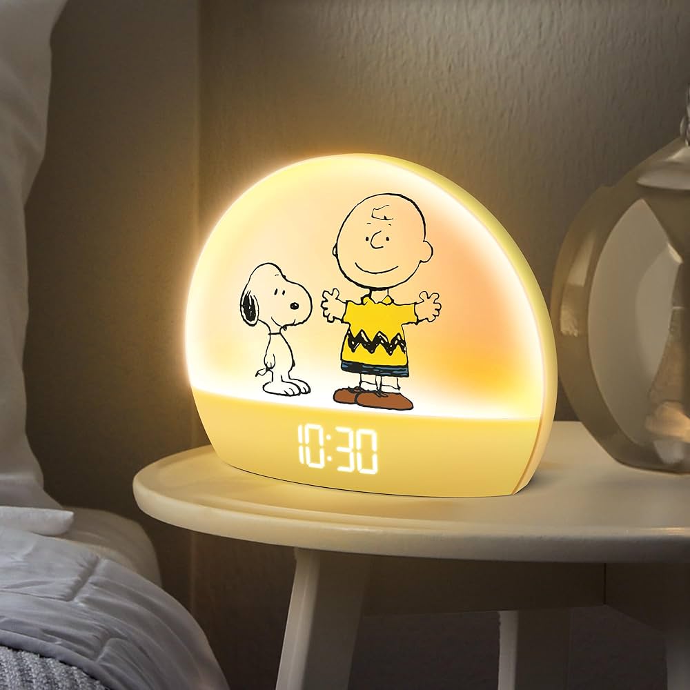 ✨snoopy✨ Peanuts Snoopy Sunrise Alarm Clock – Vibrant Snoopy Edition with