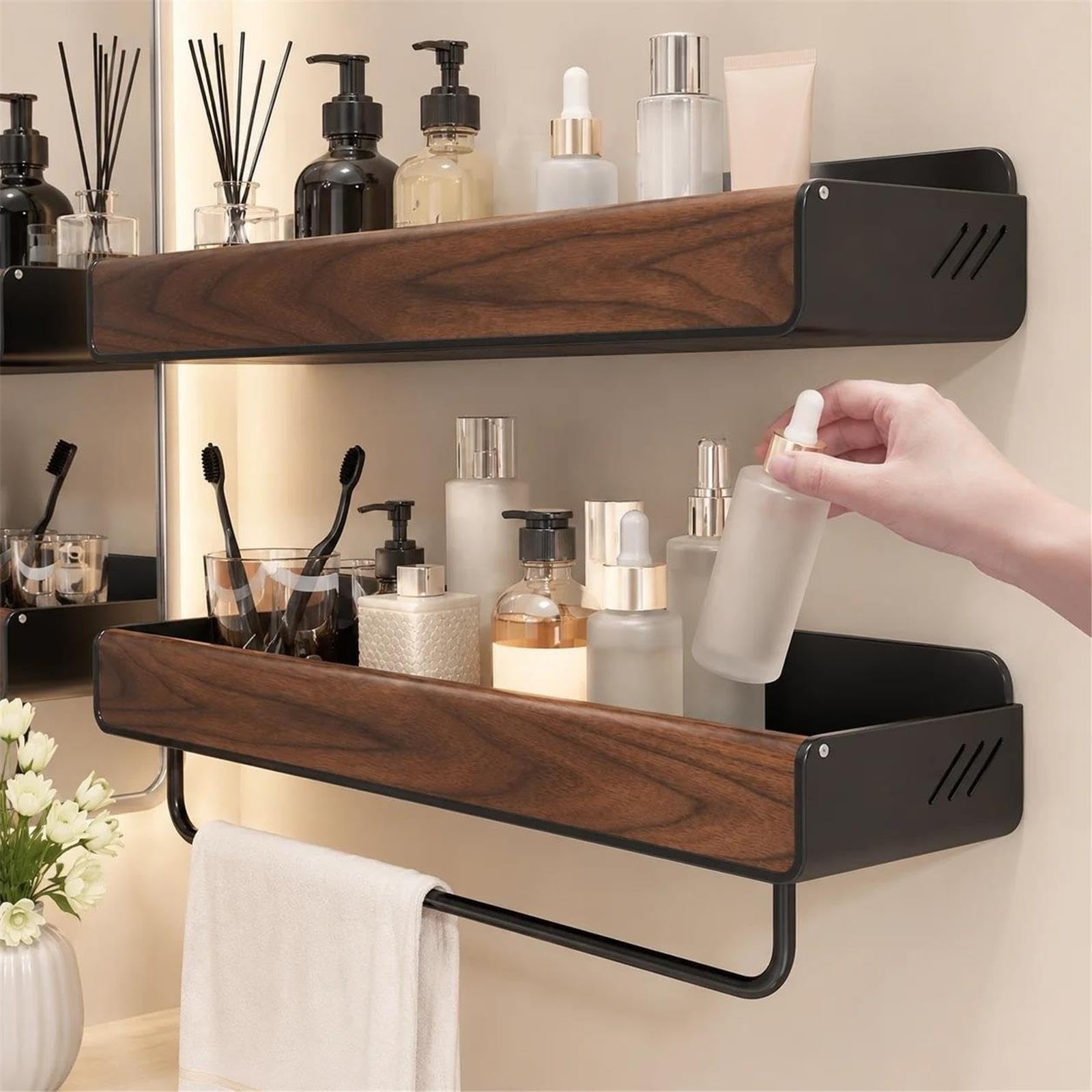 Organisateur de rangement flottant for articles toilette Rangement