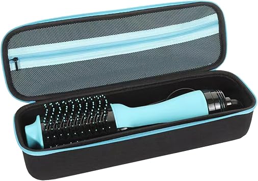 Hard Shell EVA Travel Case Carrying Storage Bag Compatible with Revlon One-Step Hair Dryer Brush 1.0 & Plus 2.0 Blue