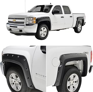 EAG ABS Fender Flare Rivet Style Fit for 07-13 Silverado 1500(5.9 Ft Bed)
