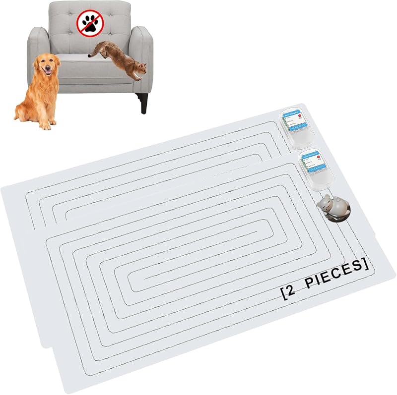 Tapete Repelente para Cães e Gatos com 3 Modos de Treinamento SEERWAY 3016, 2 Unidades de 76,2 x 40,64 cm
