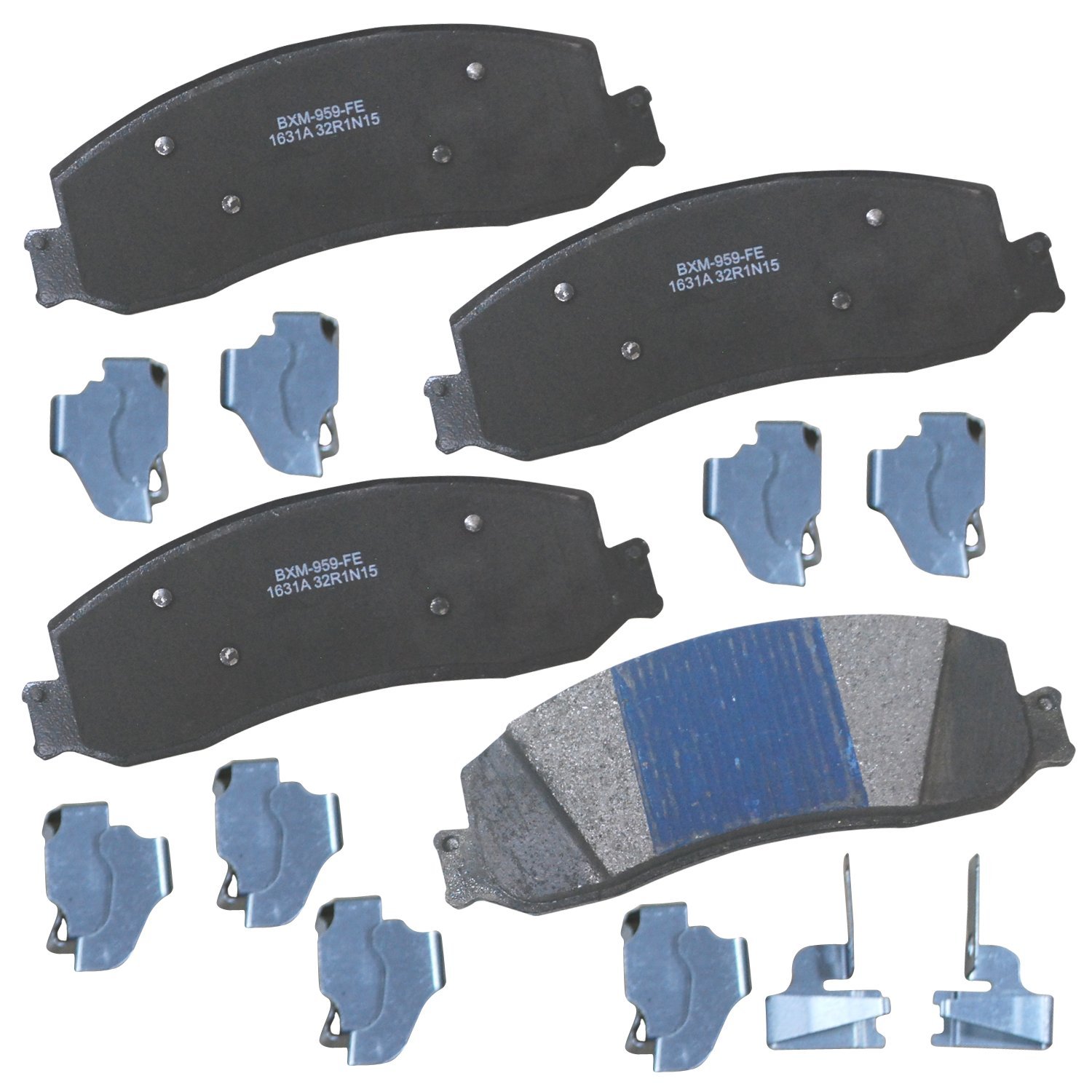 Bendix Premium SBM1631A Semi-Metallic Brake Pads for Select Models Ford F-250, Super Duty, F-350, F-450, F-550, Lobo