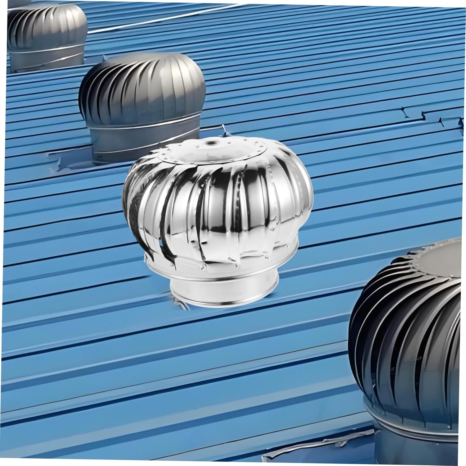 Roof Ventilation Accessory Portable Hood Vent Rainproof Cap Steel Chimney Cover for Bathroom Exhaust