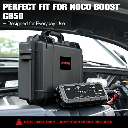 Miniatura 4 de Funda para NOCO Boost GB50 – Funda de transporte rígida impermeable con espuma precortada personalizada, caja de viaje protectora a prueba de golpes