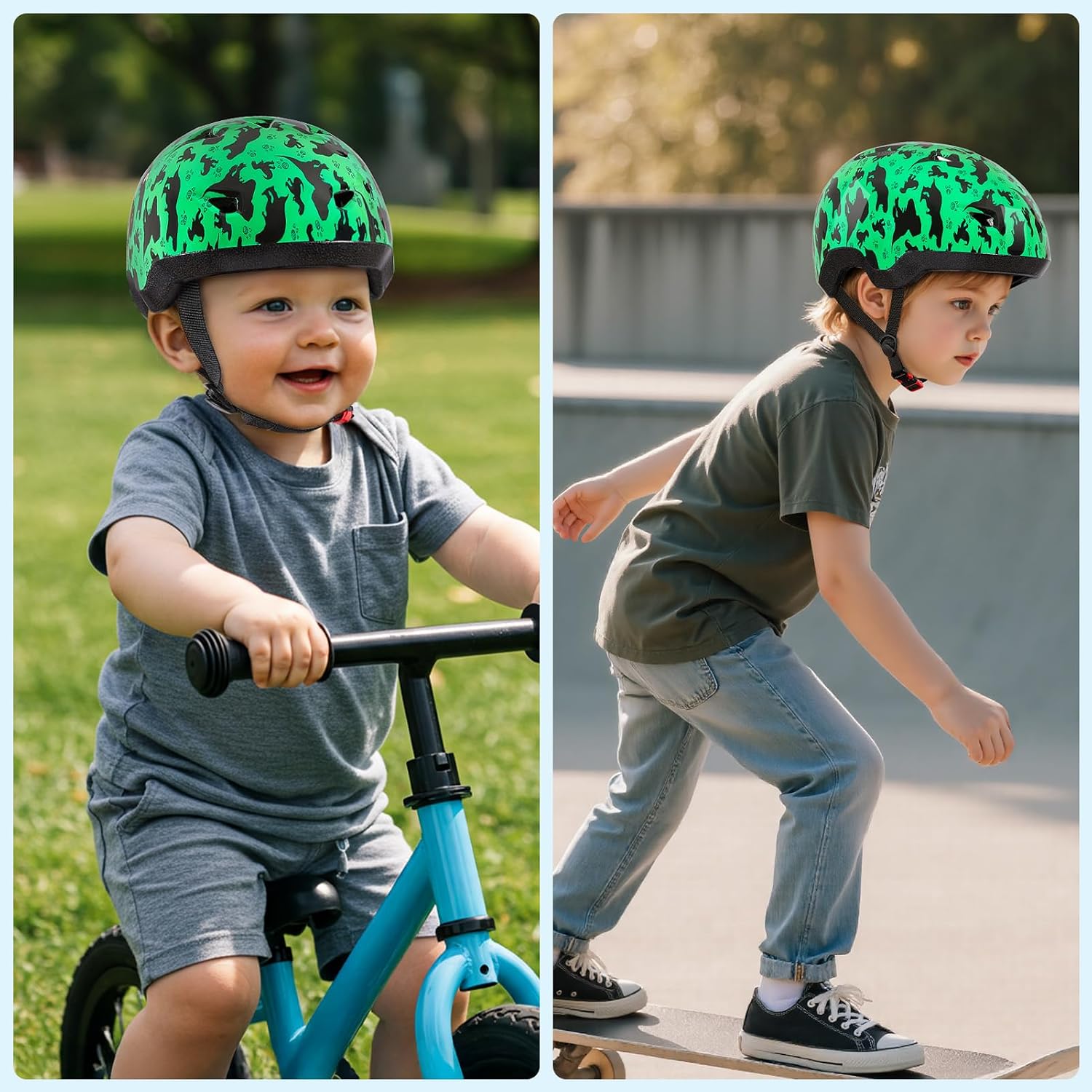 Toddler Helmet, Baby Infant Kids Bike Helmet for Kids Age 1-3/2-4/3-5/5-8 Adjustable Toddler Bike Helmets for Boys Girls for Scooter Skateboard Cycling