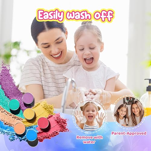 Miniatura 3 de Juegos de maquillaje para niñas  Juego de cosméticos reales lavables con fabricación de joyas para niños, kit de pulsera de maquillaje de princesa