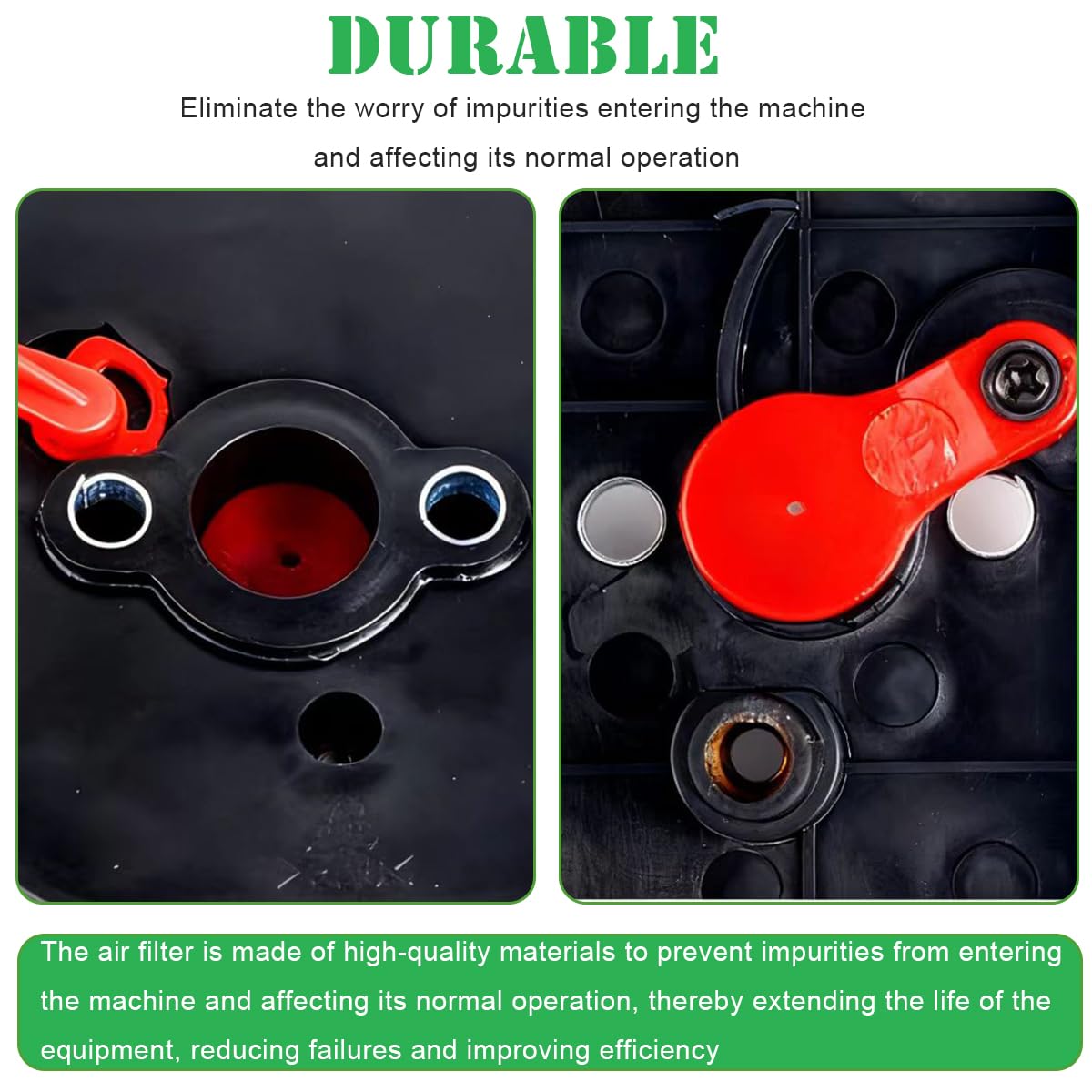 ZAMDOE Kit filtro aria di ricambio per decespugliatori CG430 BC430 CG520 BC520 43CC 49CC 52CC 40F-5 44F-5 Motori a 2 tempi, decespugliatori, coperchio e alloggiamento filtro aria, ricambi