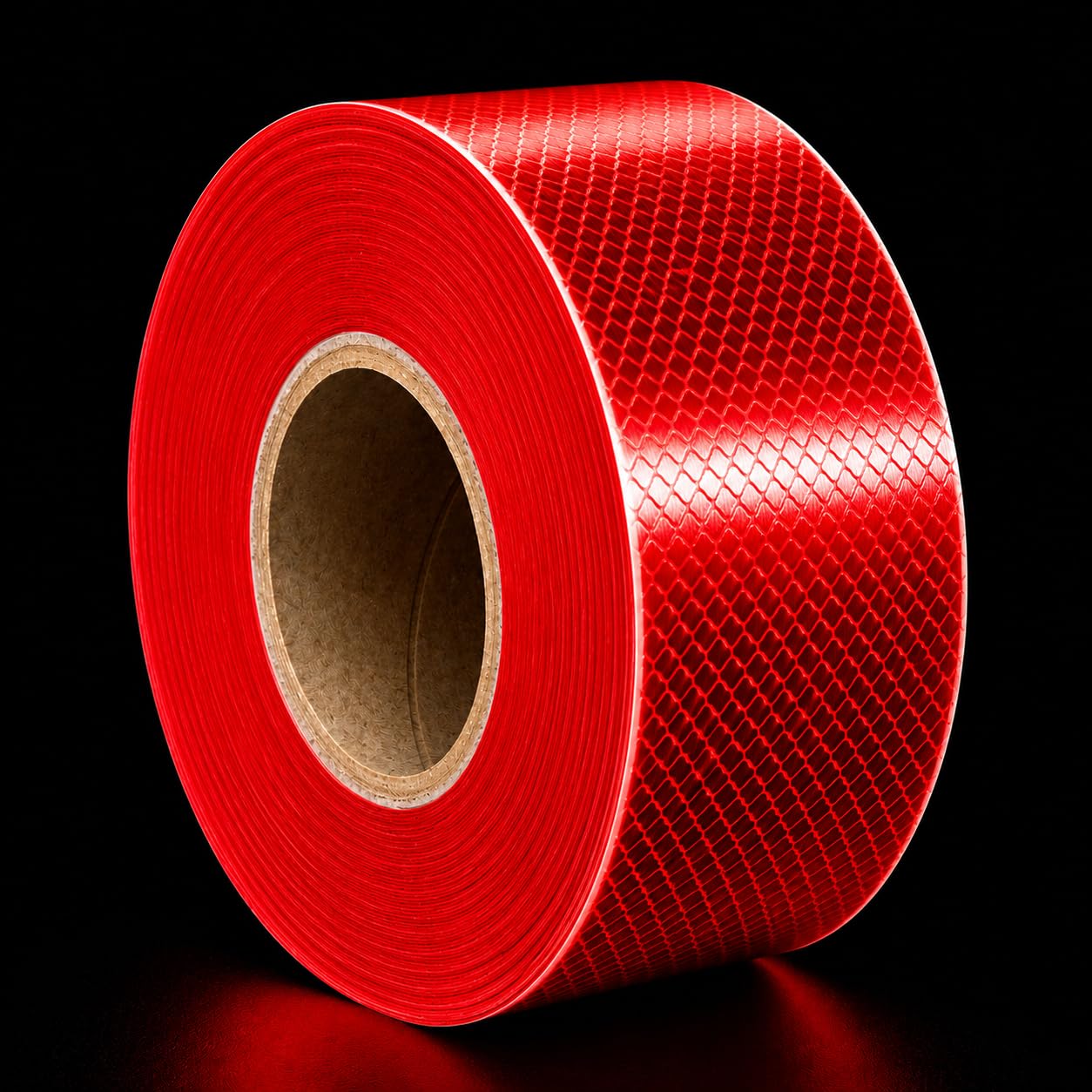 Reflector Tape Strong Adhesive Roll High Intensity Water Proof Conspicuity Warning Reflective Radium Tape sticker Red 2inch (50.8mm) X 05 Mtr (16.4ft)-image-2