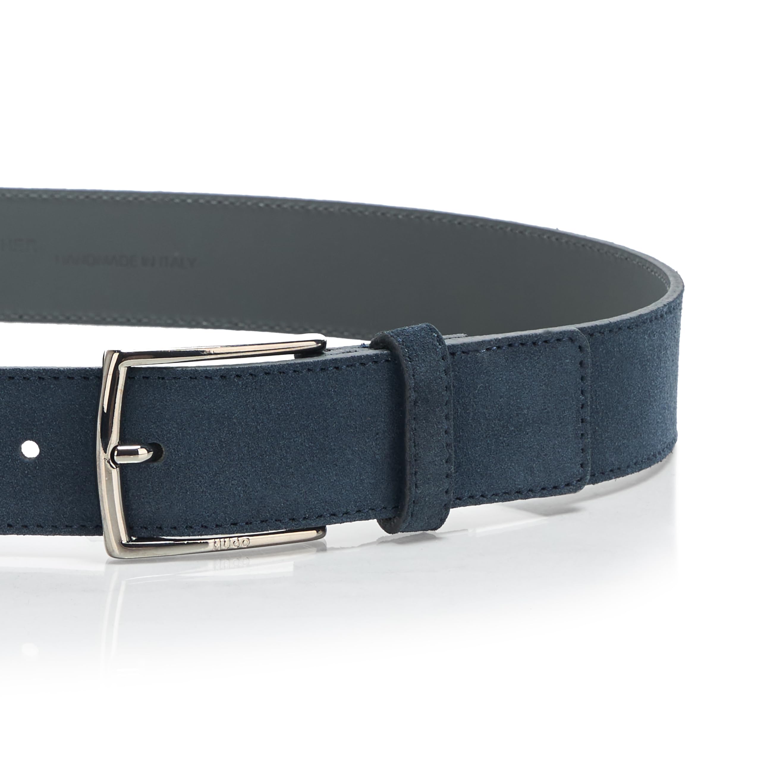 HUGO Herren Gregor Smooth Suede Leather Belt Gürtel