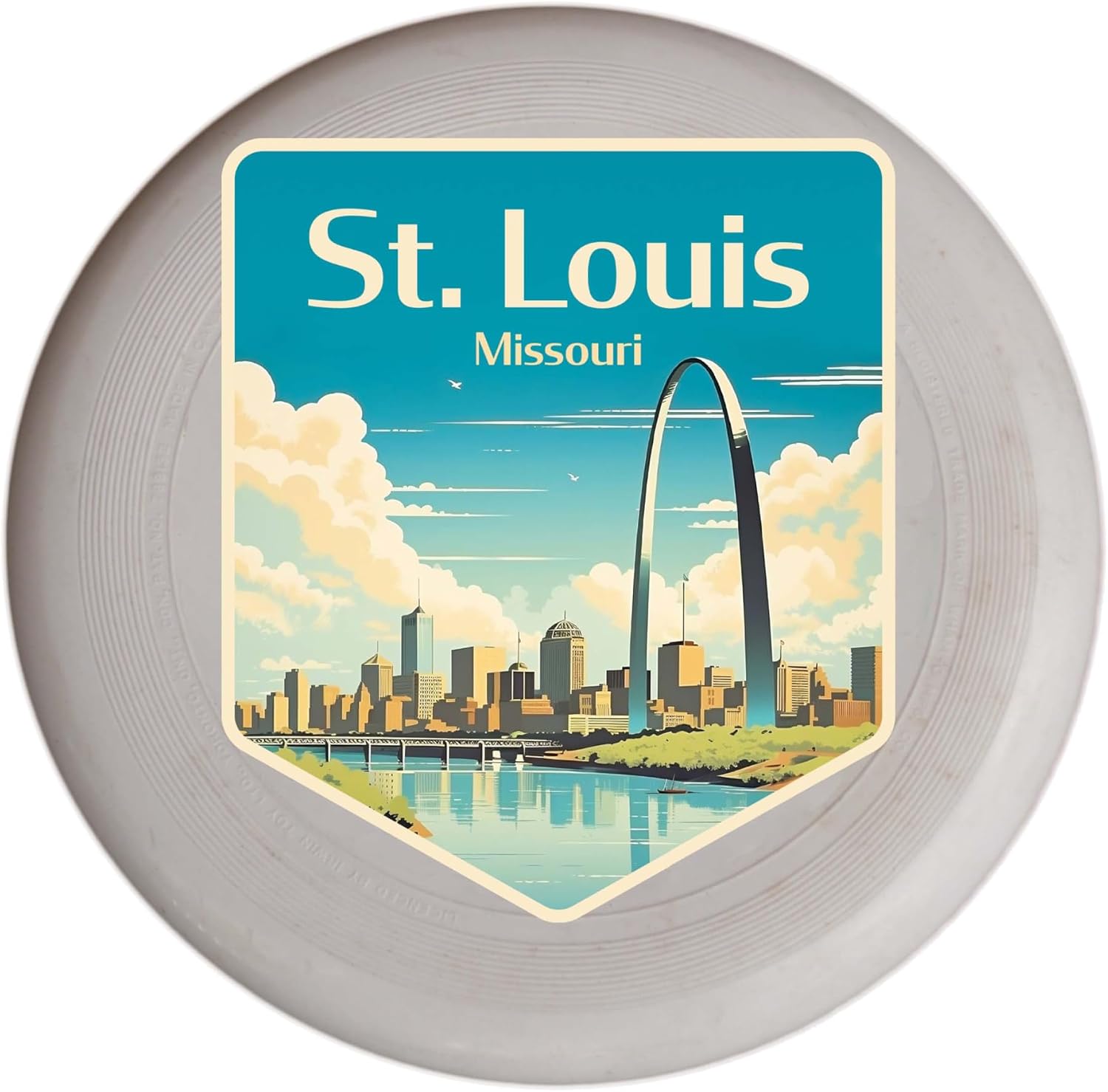 Saint Louis Missouri Design C Souvenir Flying Disc 4-Pack
