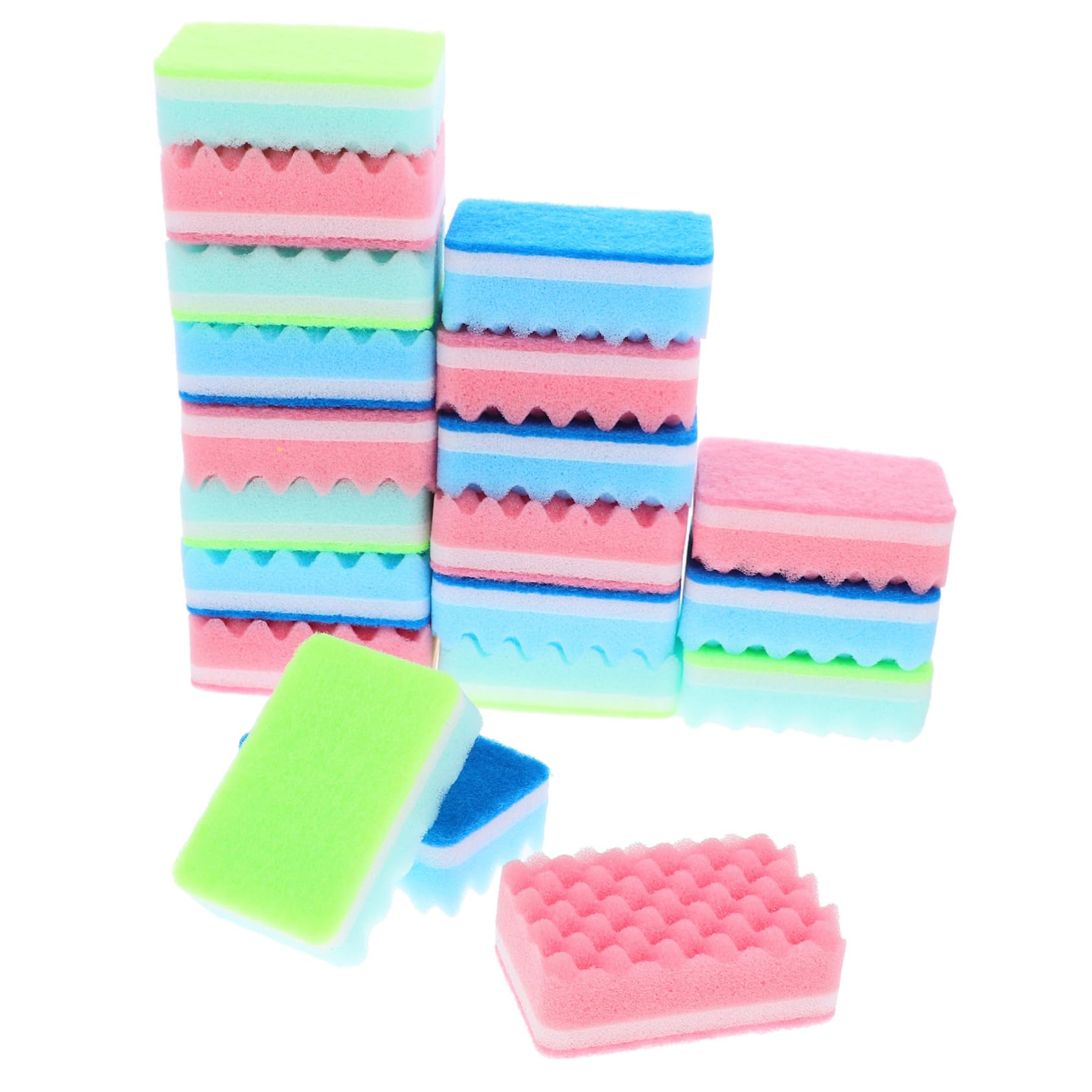 Esponjas reutilizables POPETPOP para fregar platos con facilidad, 20 esponjas de cocina