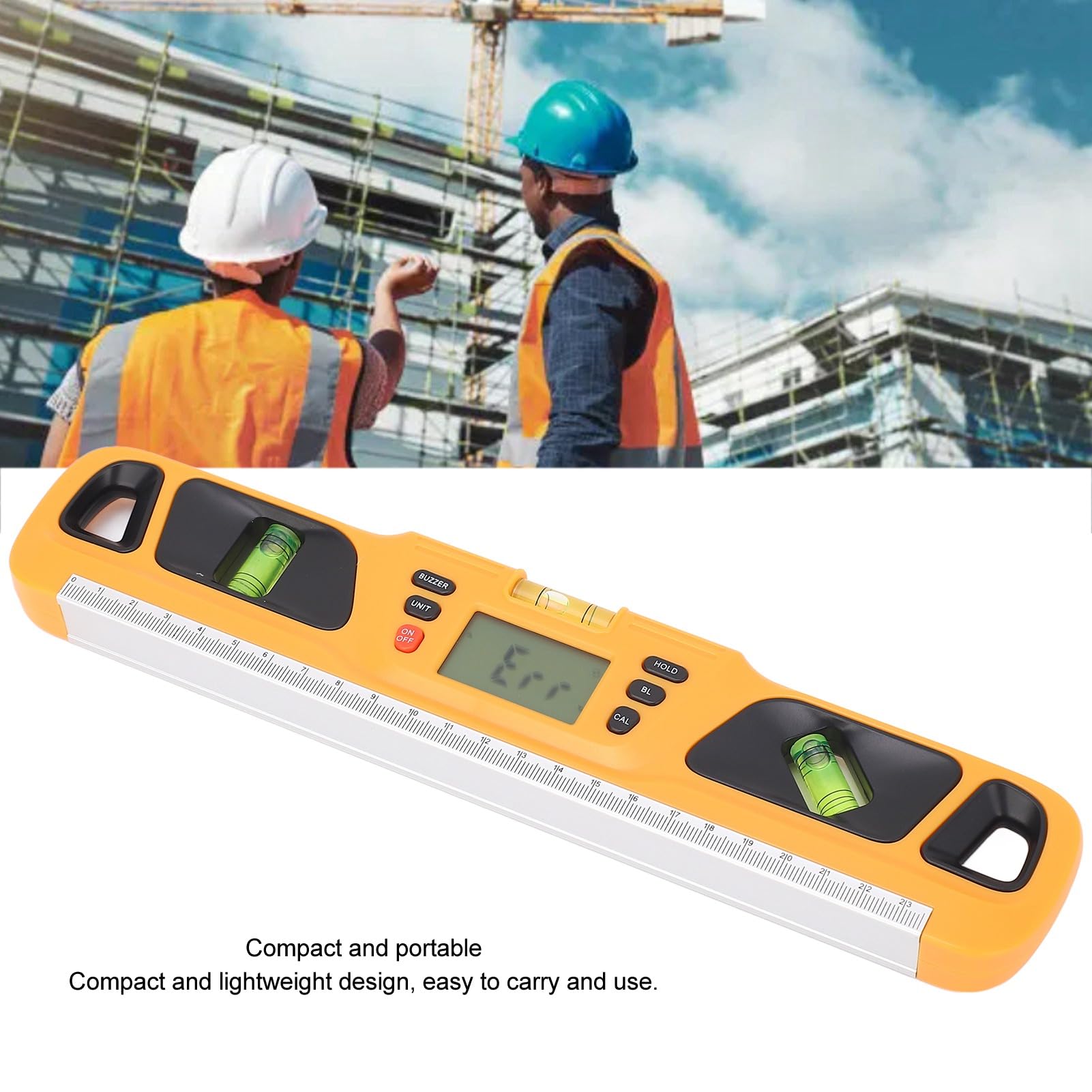 POENVFPO Nivel Digital, Pantalla LCD, Nivel Electrónico Multifuncional y Transportador para Ángulos y Pendientes, Renovación del Hogar, Proyectos de Carpintería