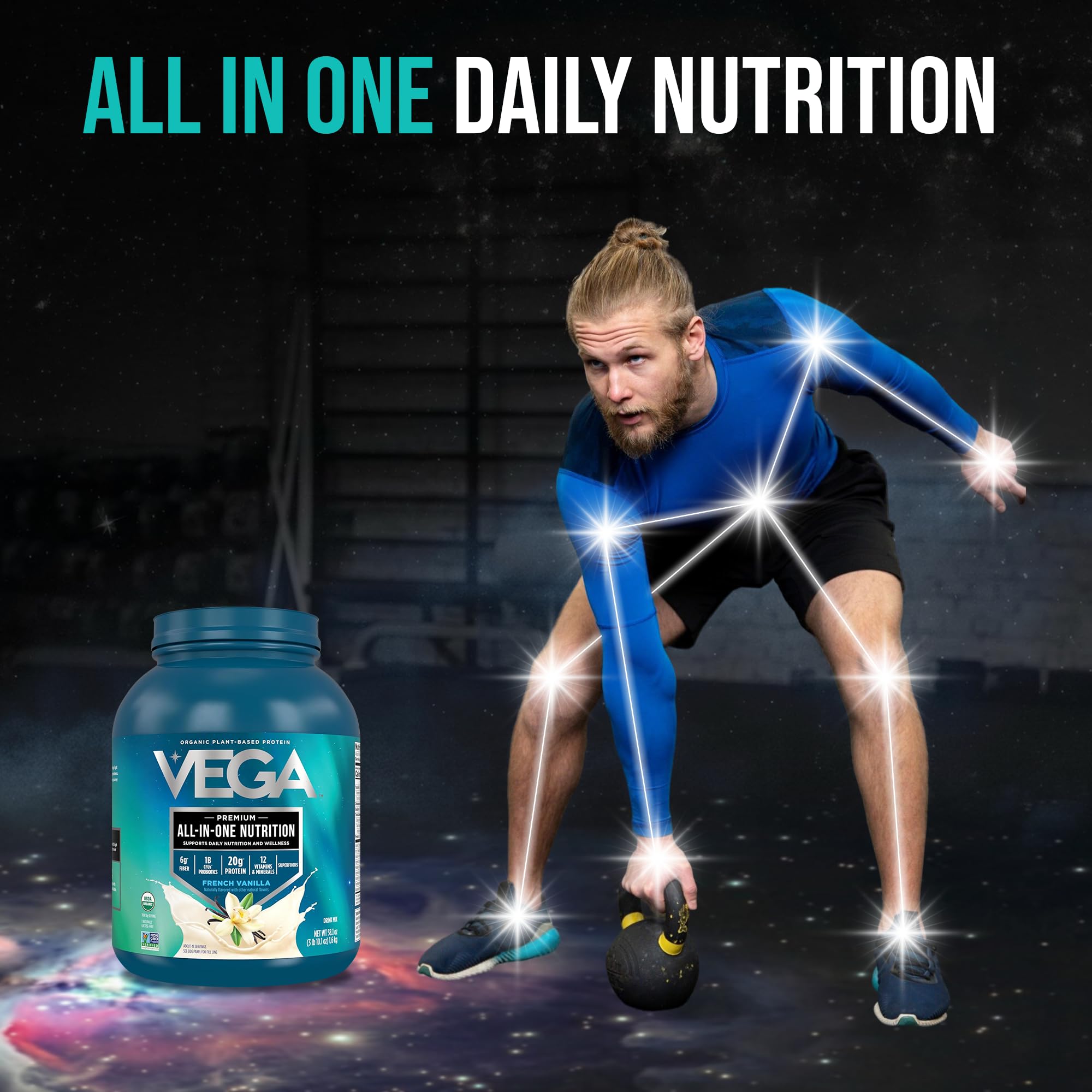 Amazon.com: Vega All-in-One Nutrition Organic Vegan Protein Powder