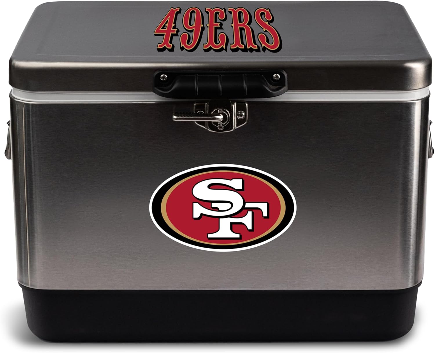 The Memory Company Officially Licensed 29L Team Logo Stainless Steel Cooler, San Francisco 49ers