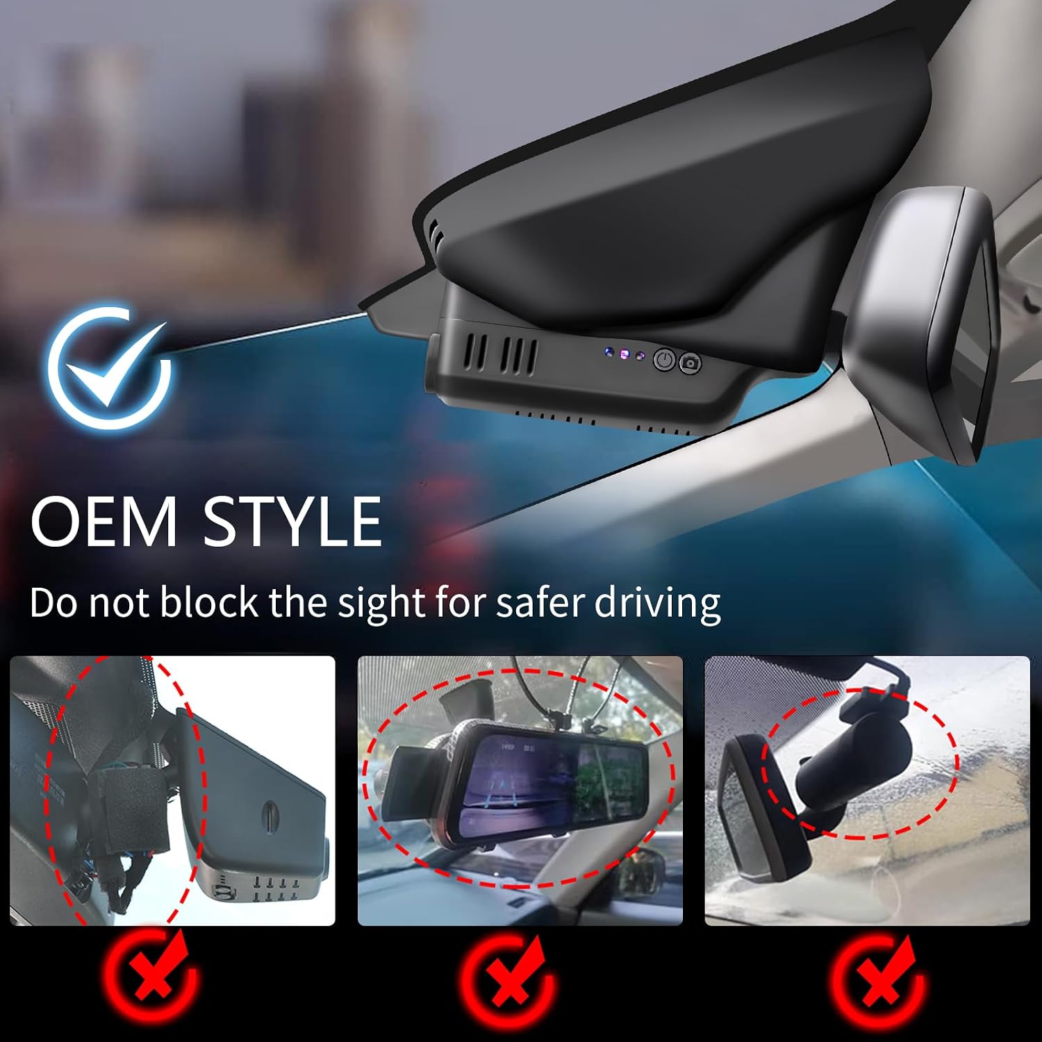 Mangoal Front 4K HDR Dash Cam STARVIS 2 IMX678, Custom Fit for Volvo XC60 2013 2014 2015 2016 2017(Model A),T5 T6 Gen 1 Facelift etc, 5GHz WiFi, GPS, 64GB Card