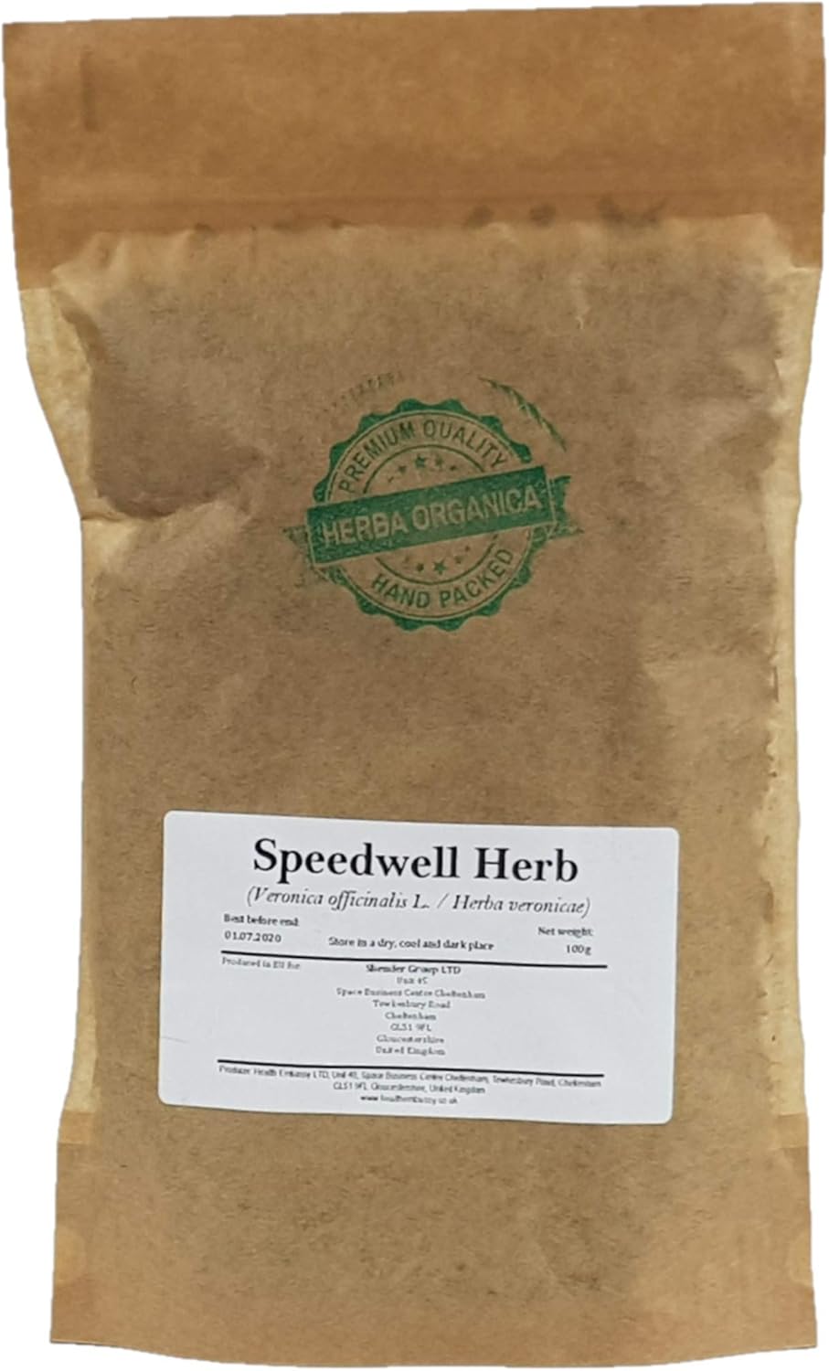 Herba Organica Speedwell Herb - Veronica Officinalis L - Herbal Tea (100g)