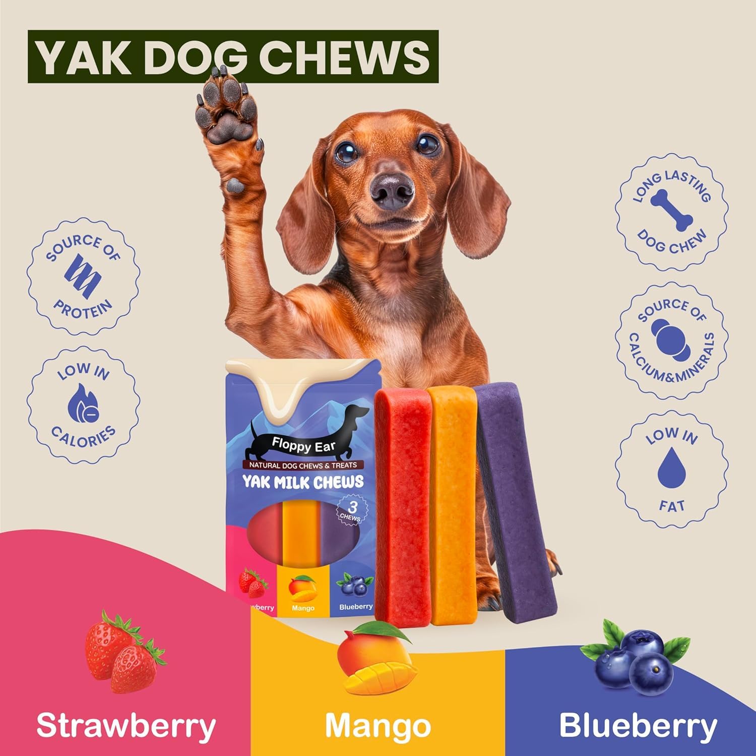 Himalayan Yak Chews for Dogs - Large Size, 113.33 g (Pack of 3) - Image 4
