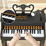 Dollox Keyboard Piano for Kids, Toddler Piano Toys 37 Keys Kid Musical Instruments Electric Keyboard Baby Pianos for Beginners Mini Music Toy with Stool, Birthday Gift for Age 3 4 5 6 Years Old