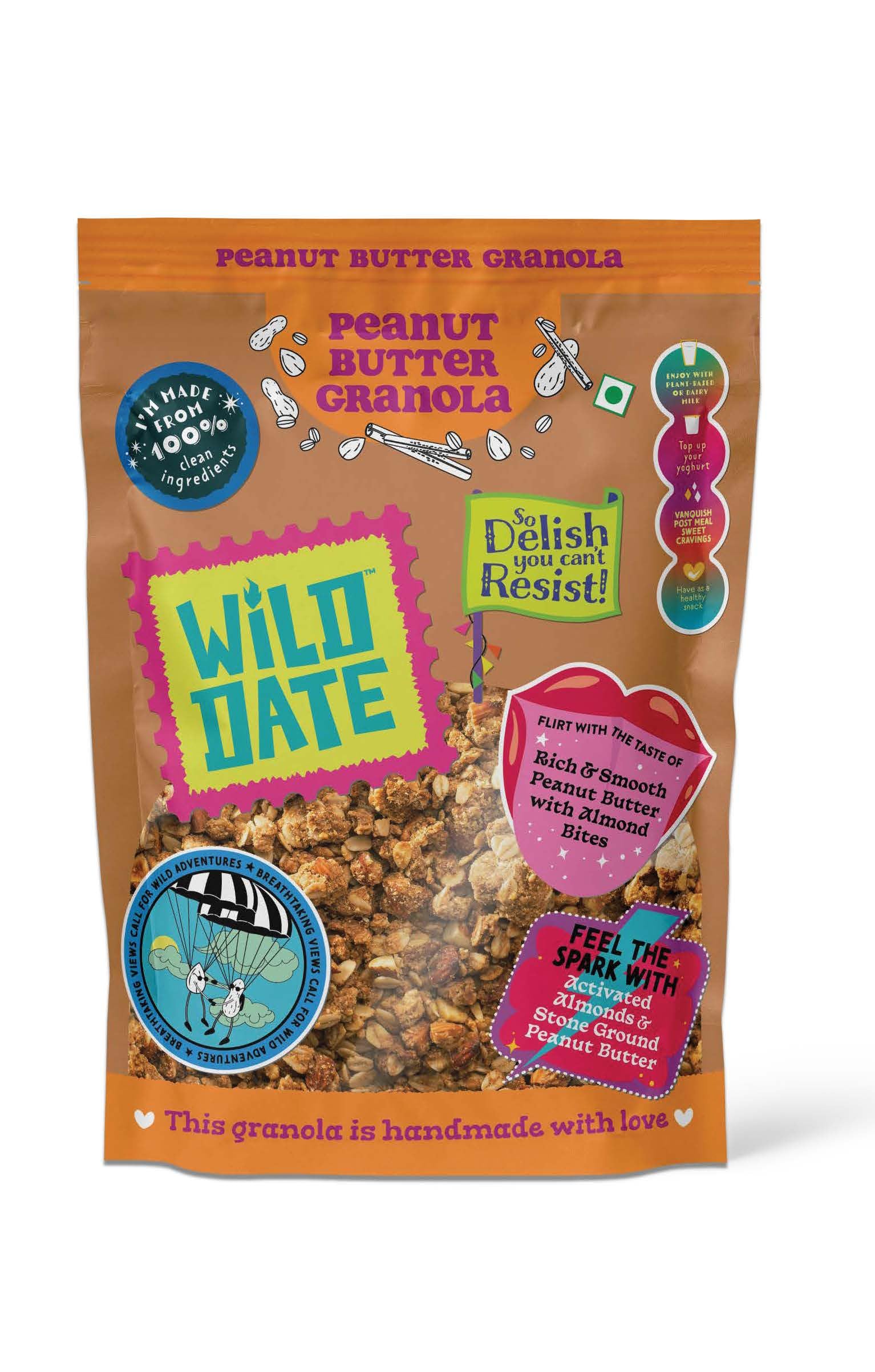Wild Date 250g Granola | Peanut Butter | Gluten-free, Dairy-free, & High in Plant-Protein | Ideal match for yoghurt bowls | 100% Clean Ingredients-image-25