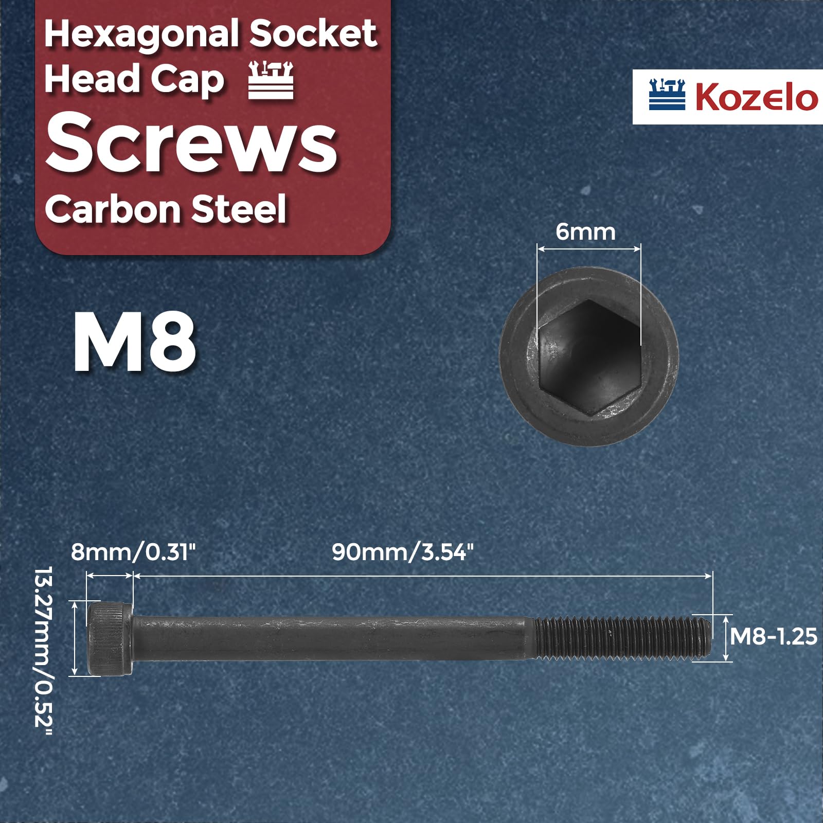 Kozelo 10pcs Socket Head Cap Screws - Image 2