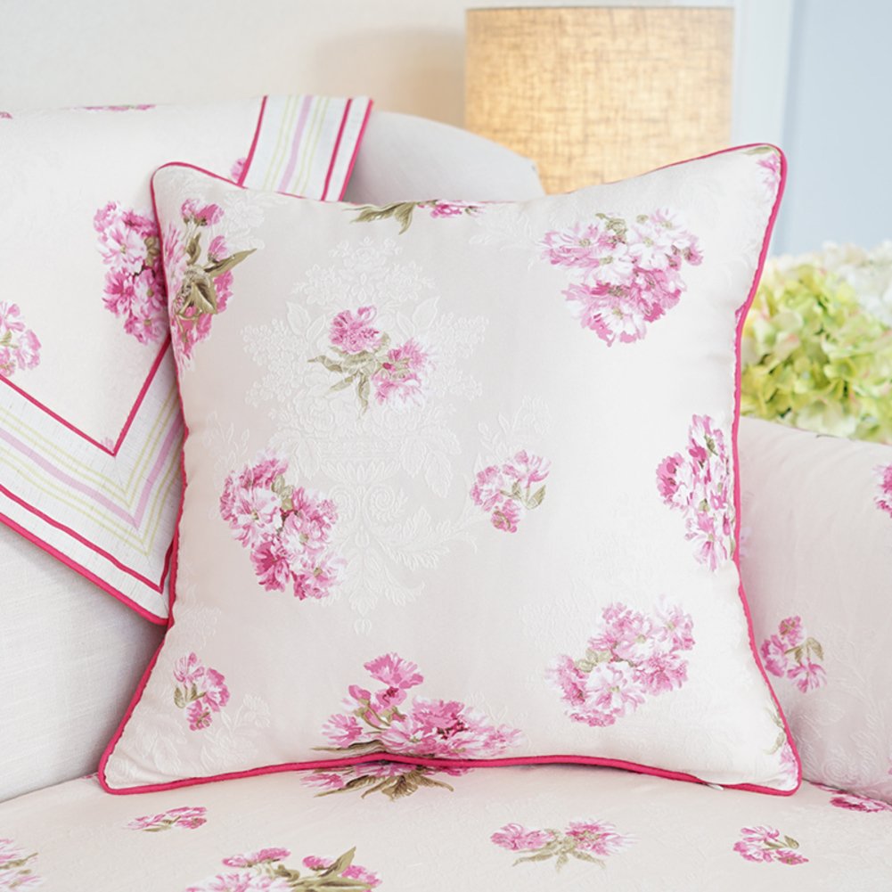 Taie d'oreiller câlin style pastoral 50x50 housse coussin canapé lit