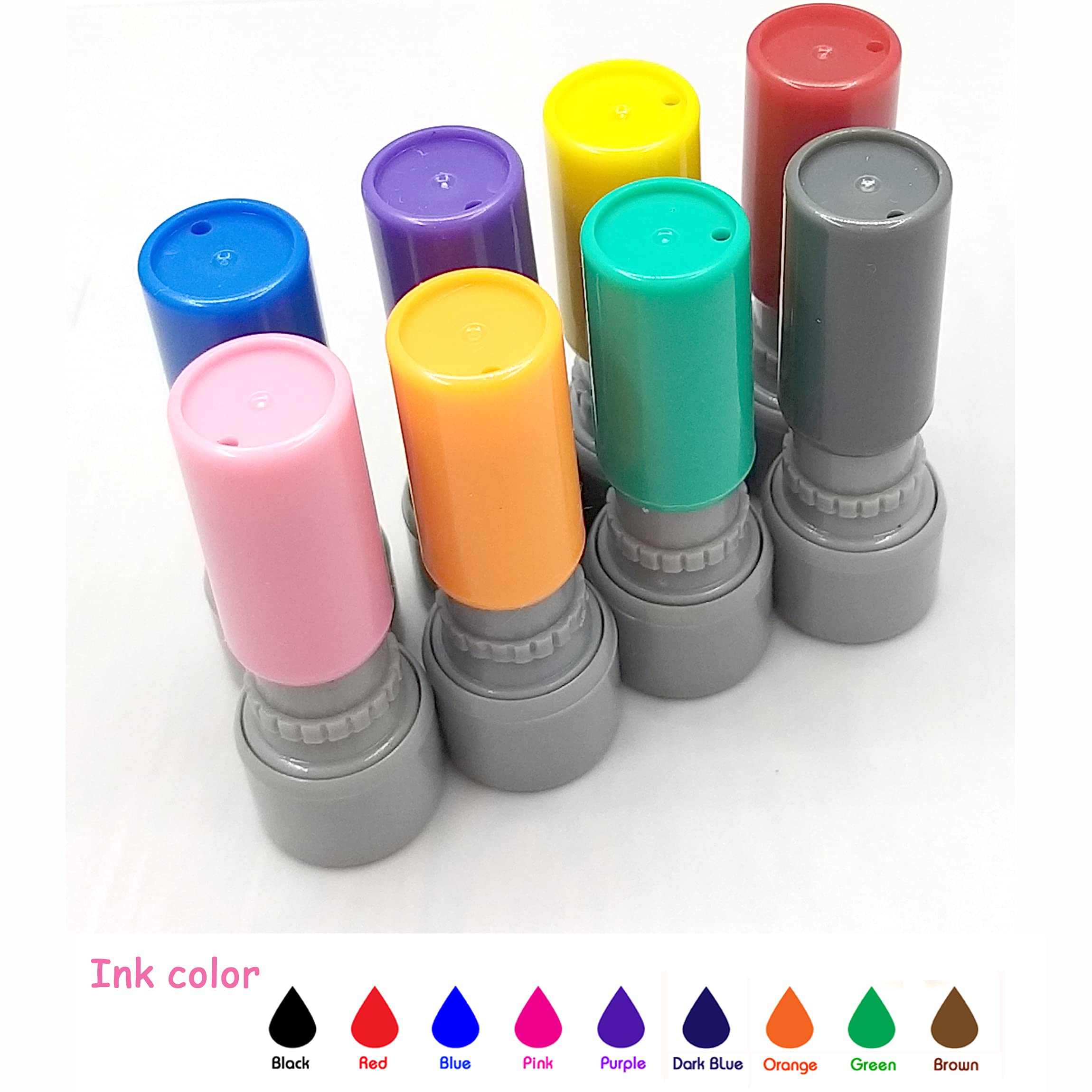 Amazon.com : Set of 3 pcs Loyalty Card Stamp, Business Stamp, You Pick  Image Ink Color, 100+ Picture for Choose, Teacher Stamp, Reward Stamp, self  Inking Stamp, Small Round Rubber Stamp : Office Products