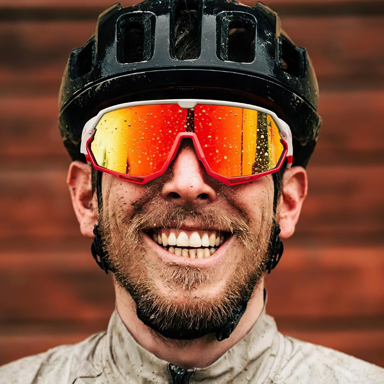 CARFIA Polarized Cycling Sunglasses for Men - 3 Interchangeable Lenses UV400/Shockproof/HD Vision CA5390