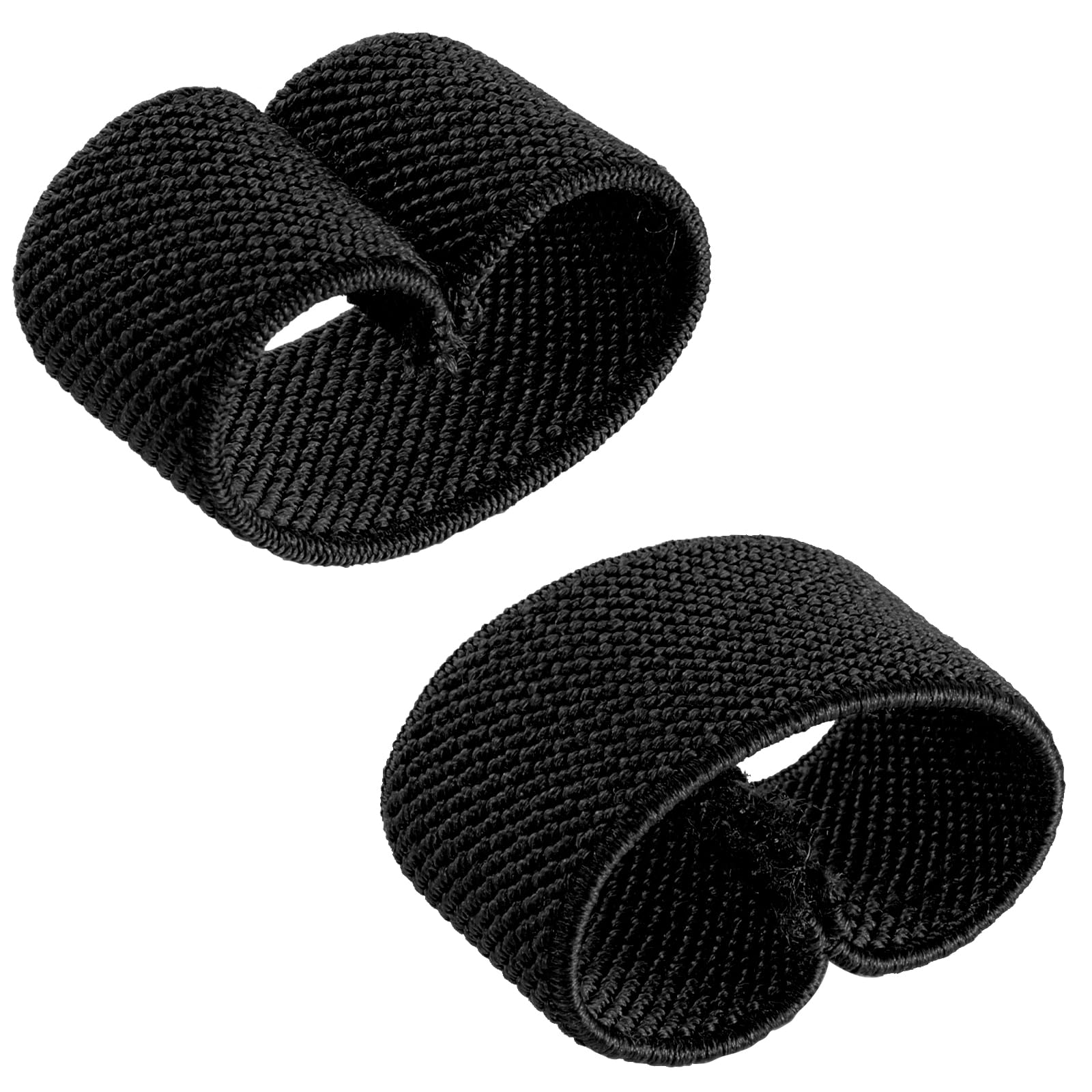 FRTKK 4PCS Military Belt Keepers Webbing Holder Tactical Elastic Belt Loop Stays Backpack/Harness Strap/Sling Retainer Band Organizers(Black)